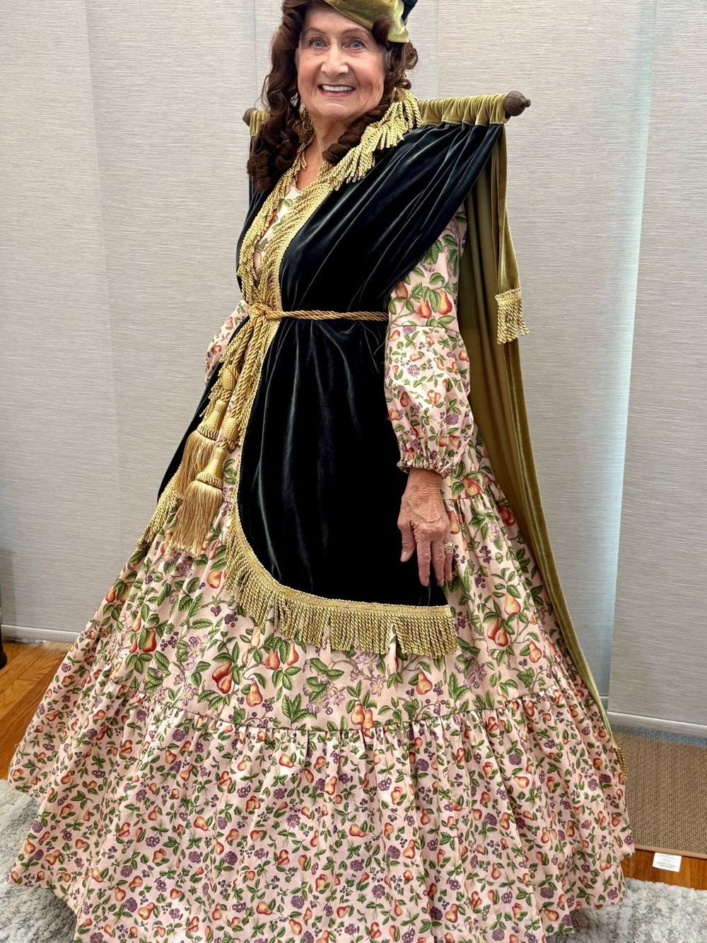 Custom made “Carol Burnet as Scarlet O’Hara curtain dress complete costume.
